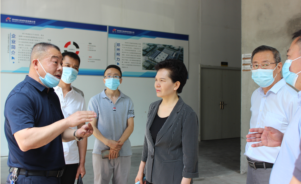 郑州市政协副主席薛景霞对郑州尊龙凯时做调研工作