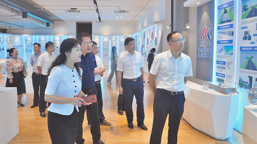 宁波市江北区委副书记、代区长许会祥一行莅临尊龙凯时传感考察调研