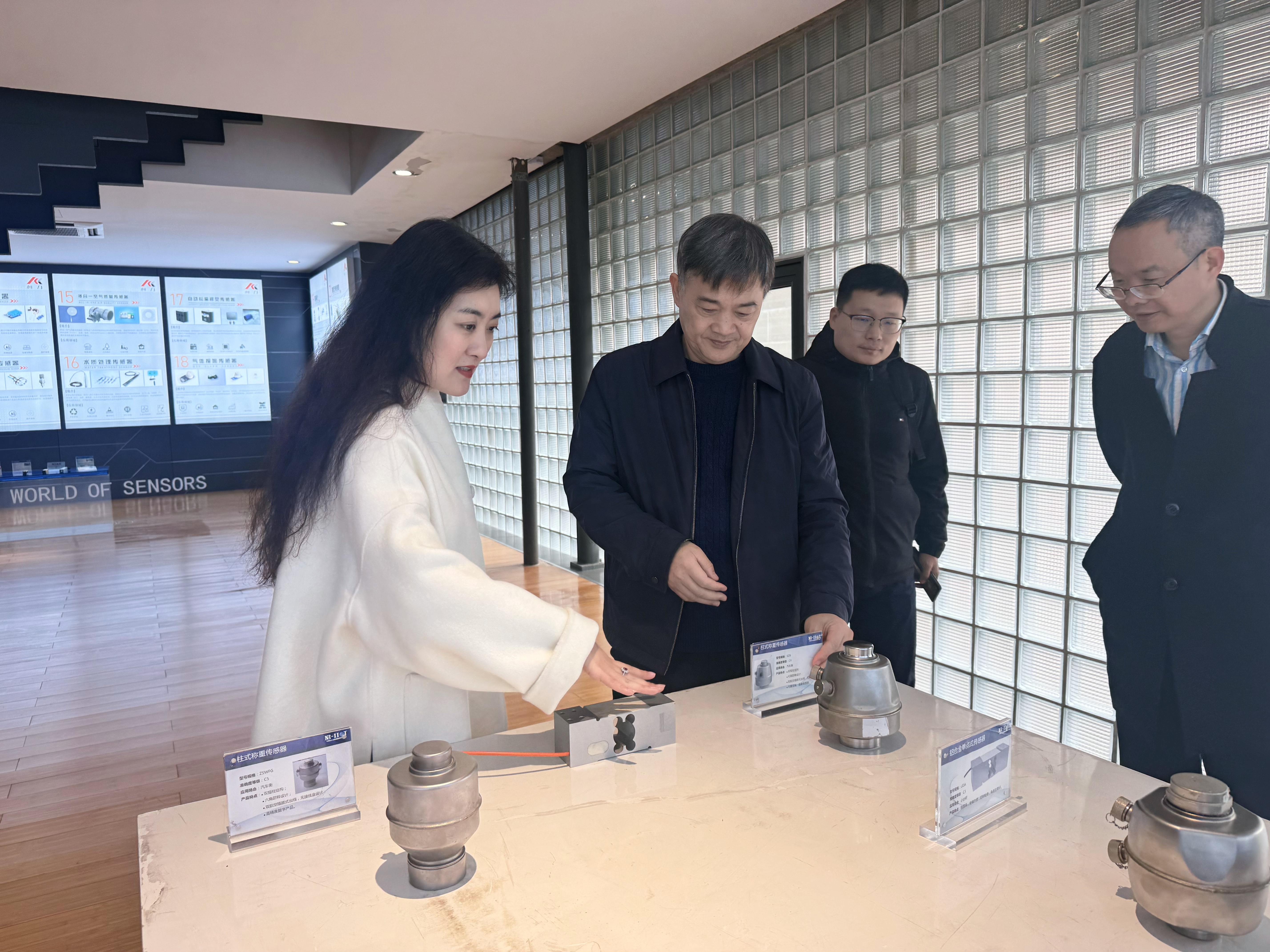浙江省经信厅高端装备处一级调研员朱涛一行莅临尊龙凯时传感考察调研